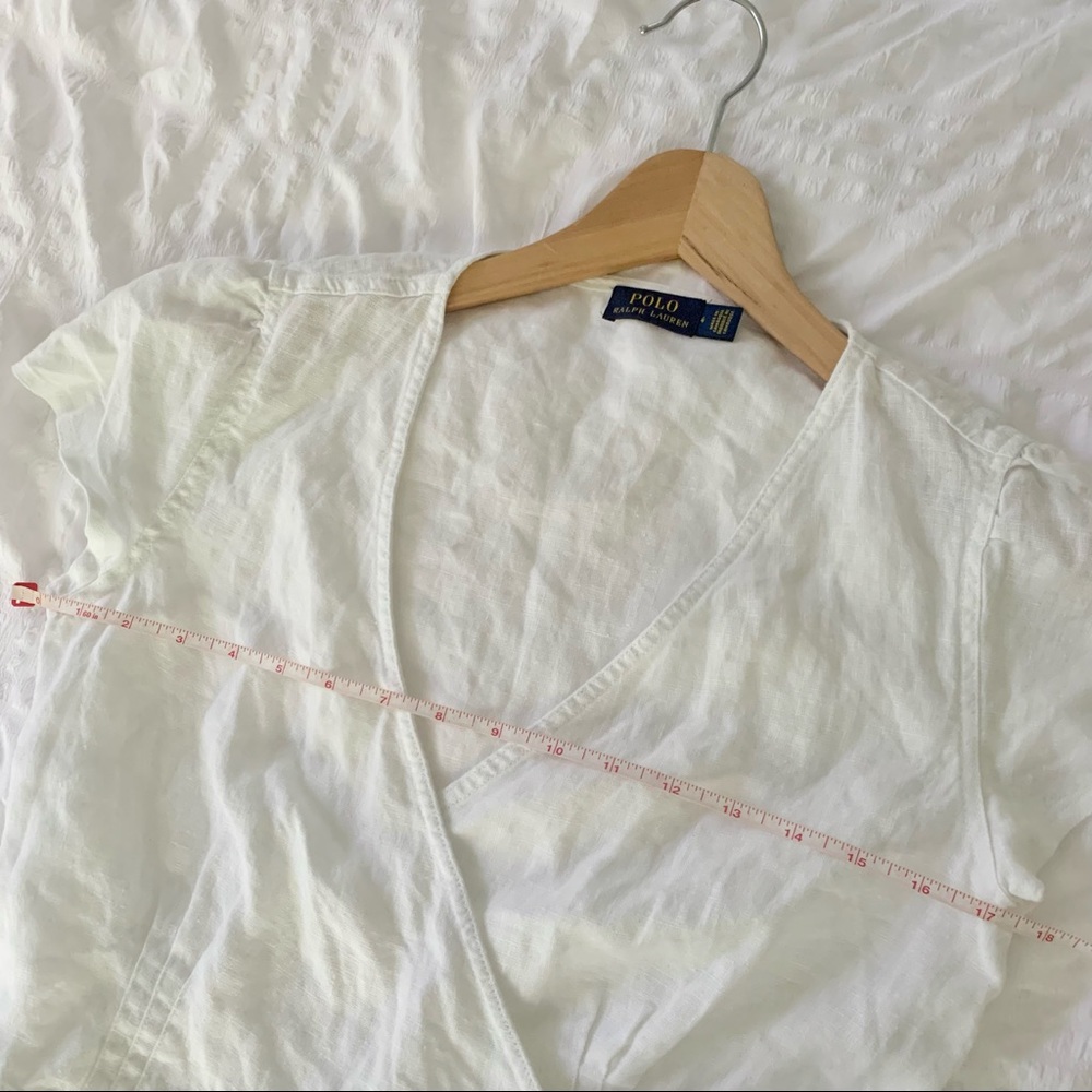 New Ralph Lauren Maxi White Linen Long Dress - Picture 12 of 13